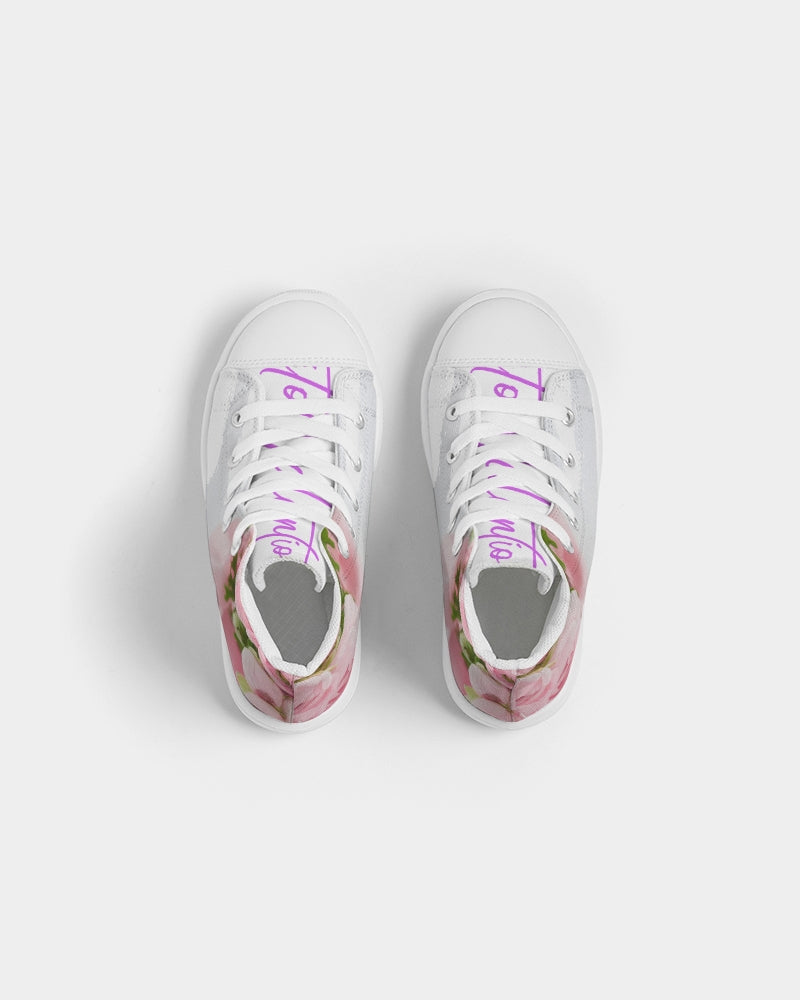 QuitoValantio!rose for mayla limited edition. Kids Hightop Canvas Shoe