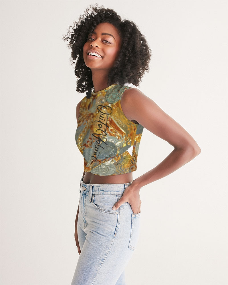 QuitoValantio!"coins"collection. Women's Twist-Front Tank
