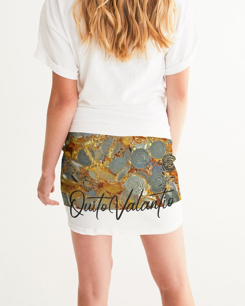 QuitoValantio!"coins"collection. Women's Mini Skirt