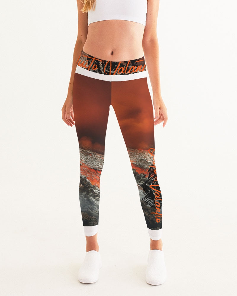 QuitoValantio!"Mandarin lava collection" Women's Yoga Pants