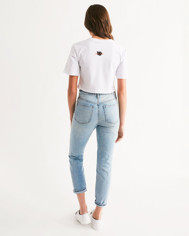 QuitoValantio!"Mandarin lava collection" Women's Cropped Tee