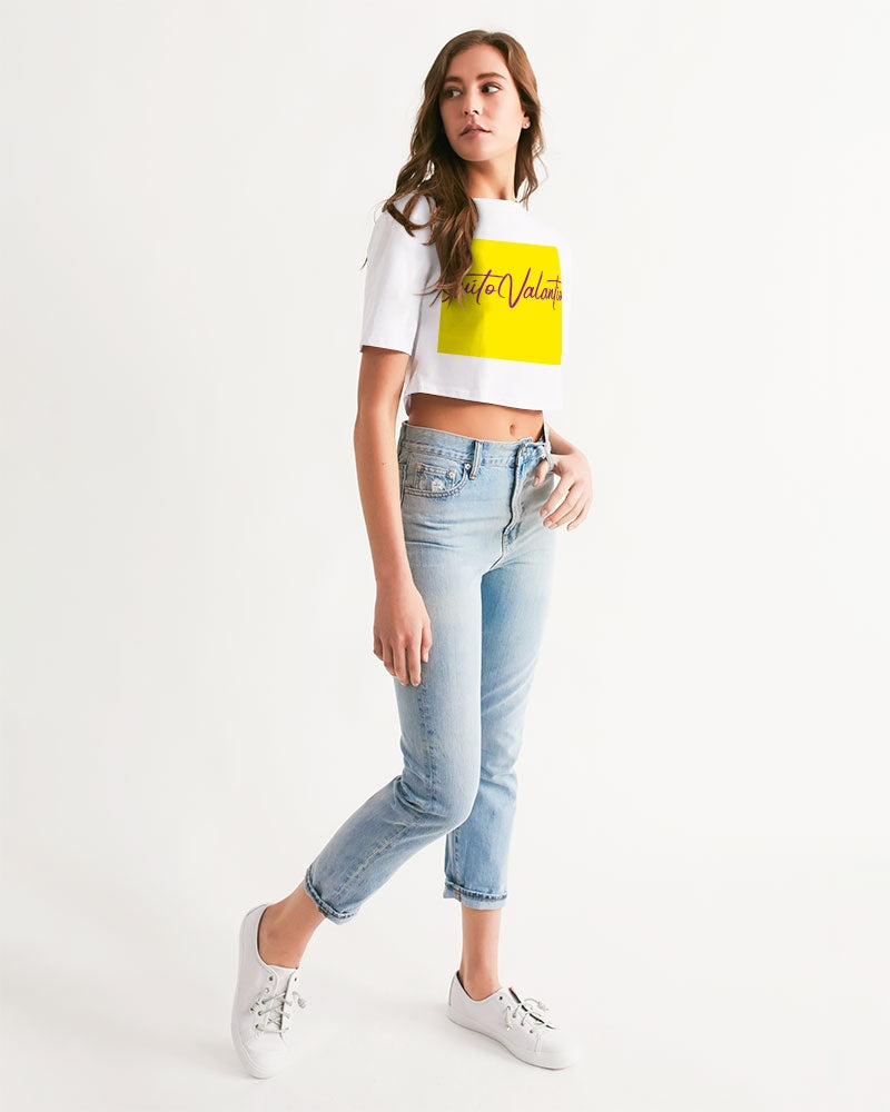 QuitoValantio!"A Taste of L.A." Women's Cropped Tee
