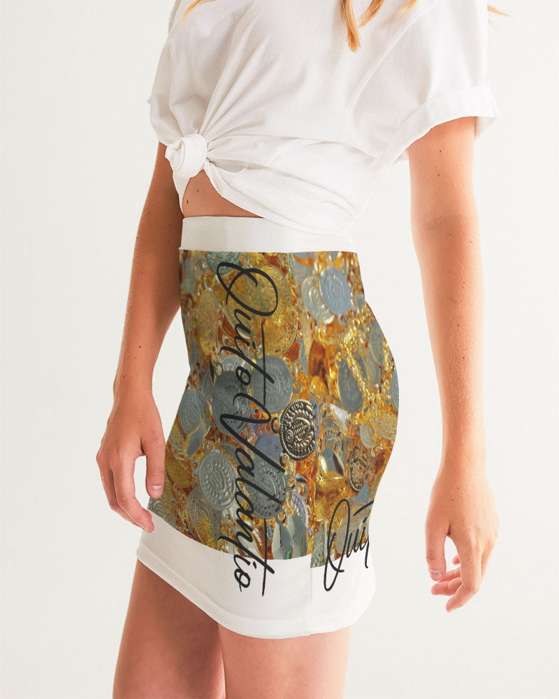 QuitoValantio!"coins"collection. Women's Mini Skirt