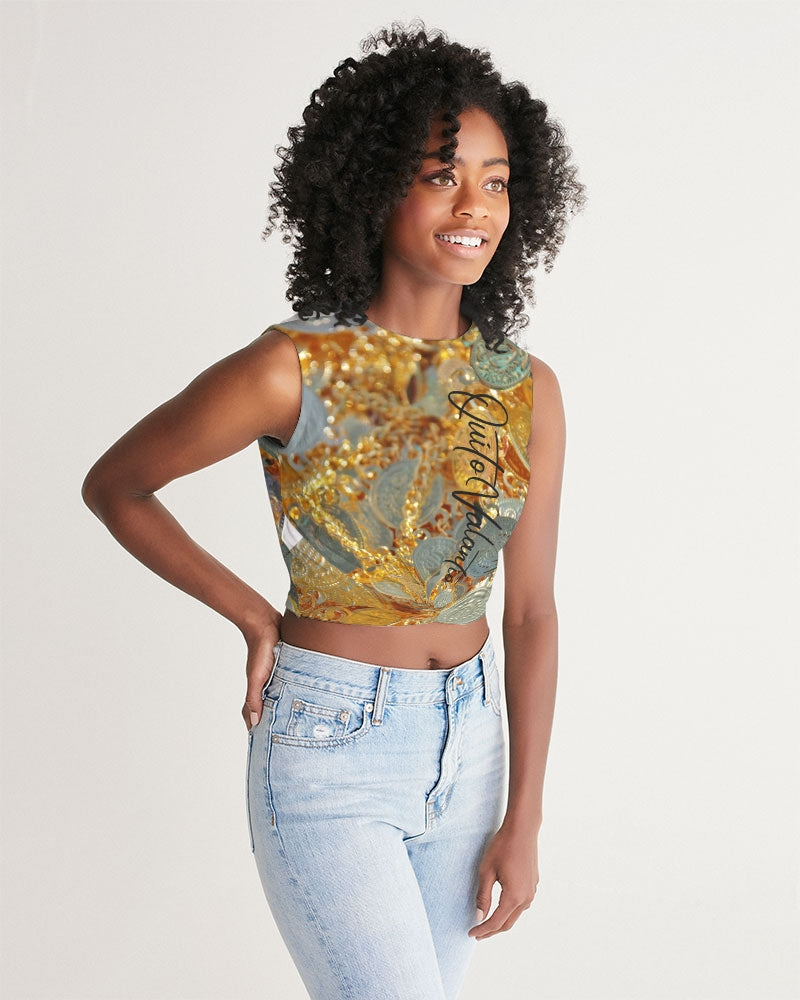 QuitoValantio!"coins"collection. Women's Twist-Front Tank
