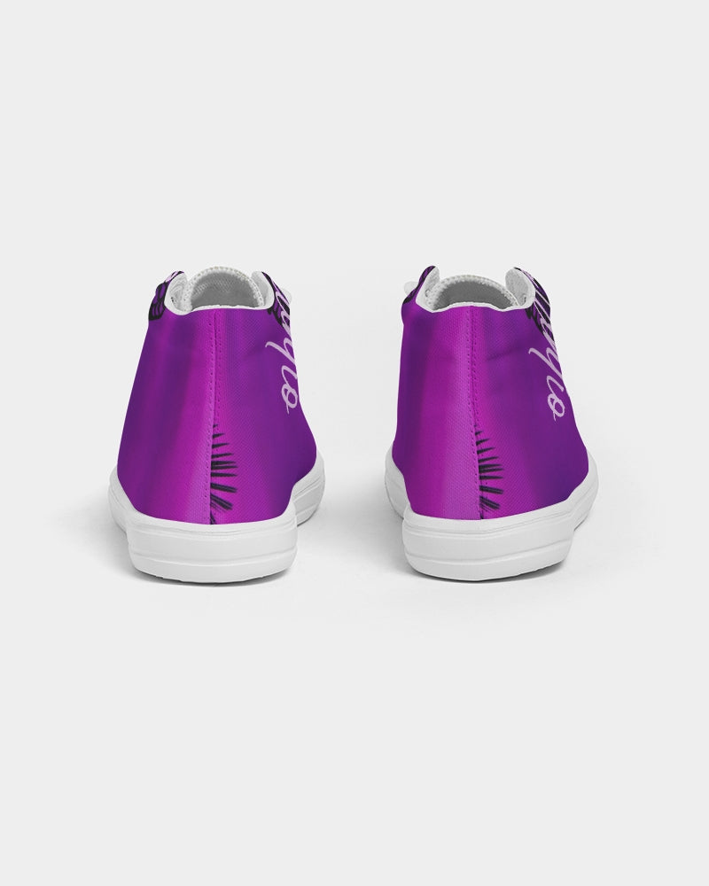 QuitoValantio!"Purple breeze's" Kids Hightop Canvas Shoe