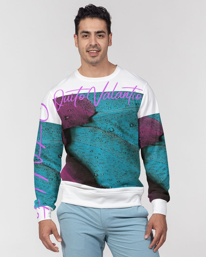 QuitoValantio!"Limited edition Plumleaf" Men's Classic French Terry Crewneck Pullover