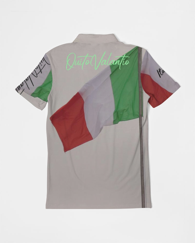 QuitoValantio!"Italy"collection. Men's Slim Fit Short Sleeve Polo