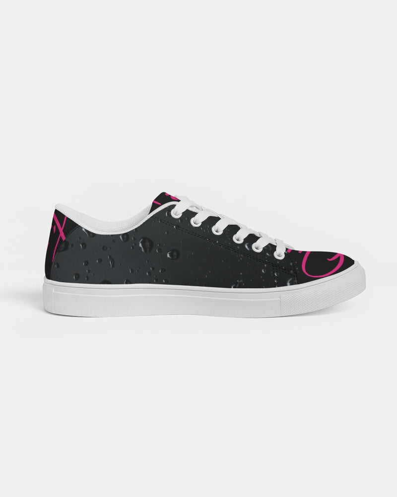 QuitoValantio! "Taste of pinc reign."edition. Women's Faux-Leather Sneaker