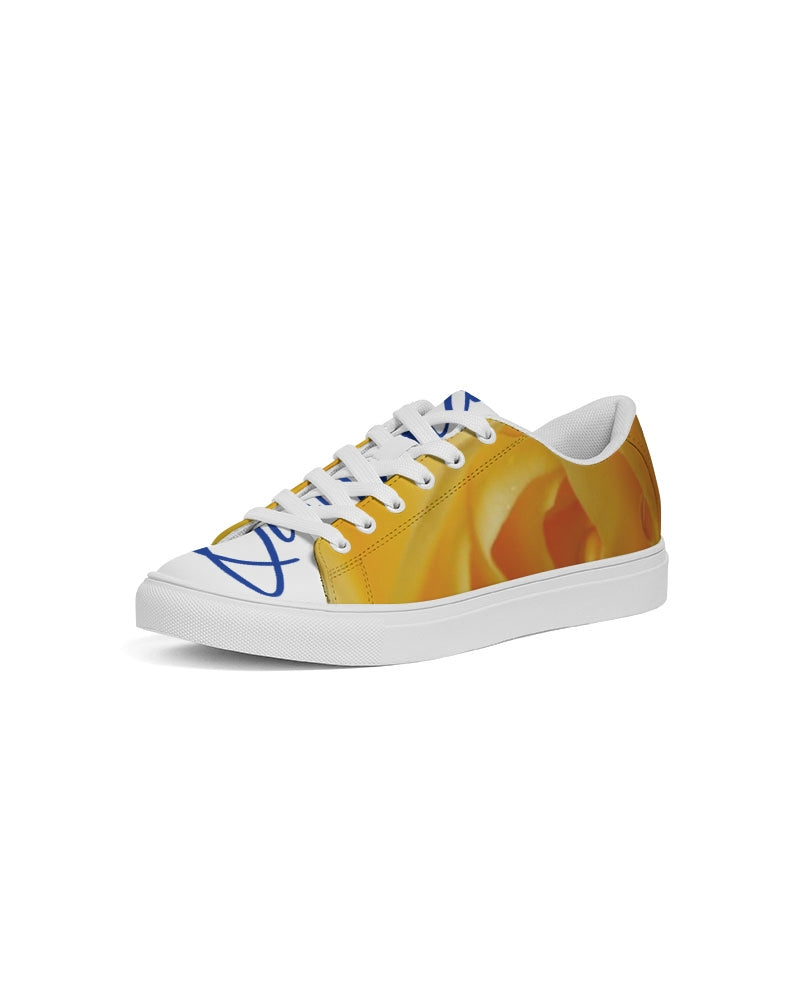 QuitoValantio!"Yellow rose deluxe" Men's Faux-Leather Sneaker