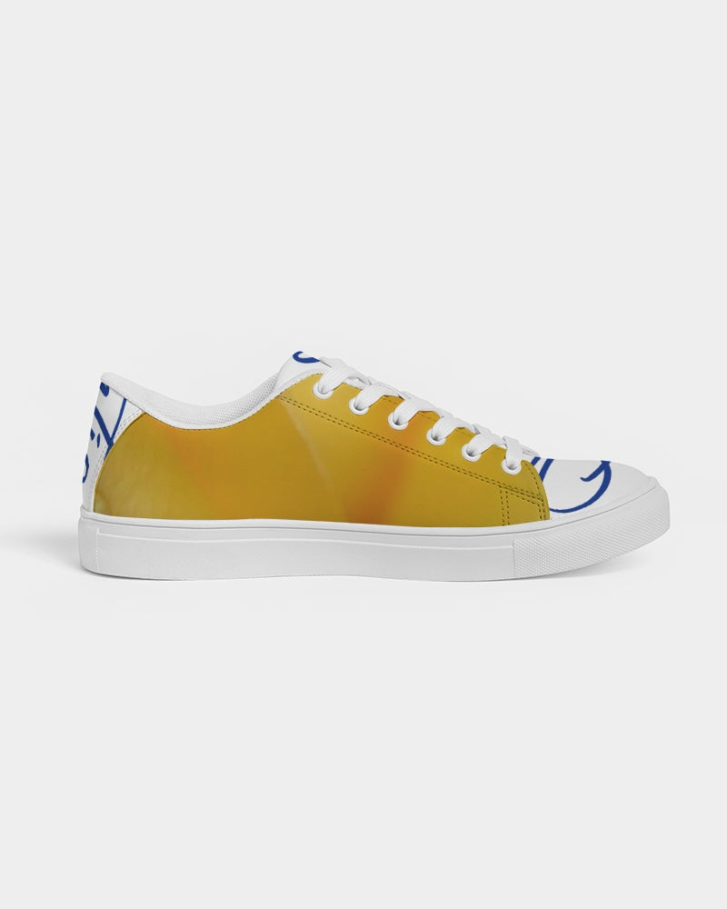 QuitoValantio!"Yellow rose deluxe" Men's Faux-Leather Sneaker