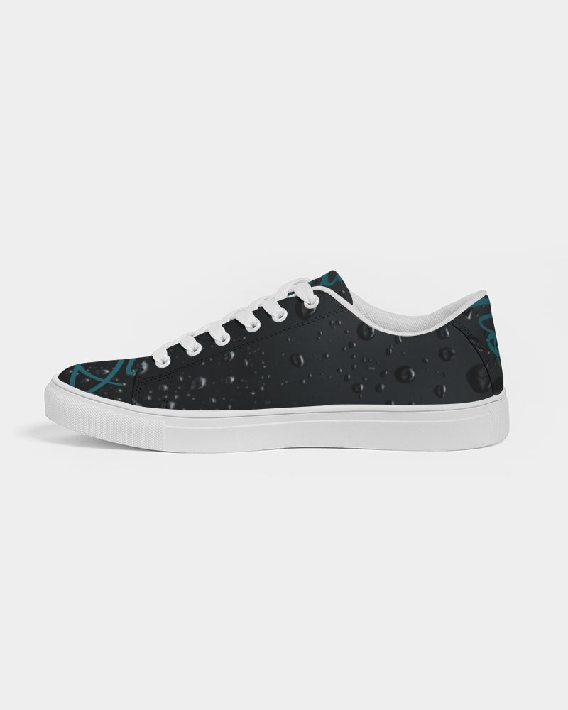 QuitoValantio! "Taste of pinc reign."edition. Men's Faux-Leather Sneaker