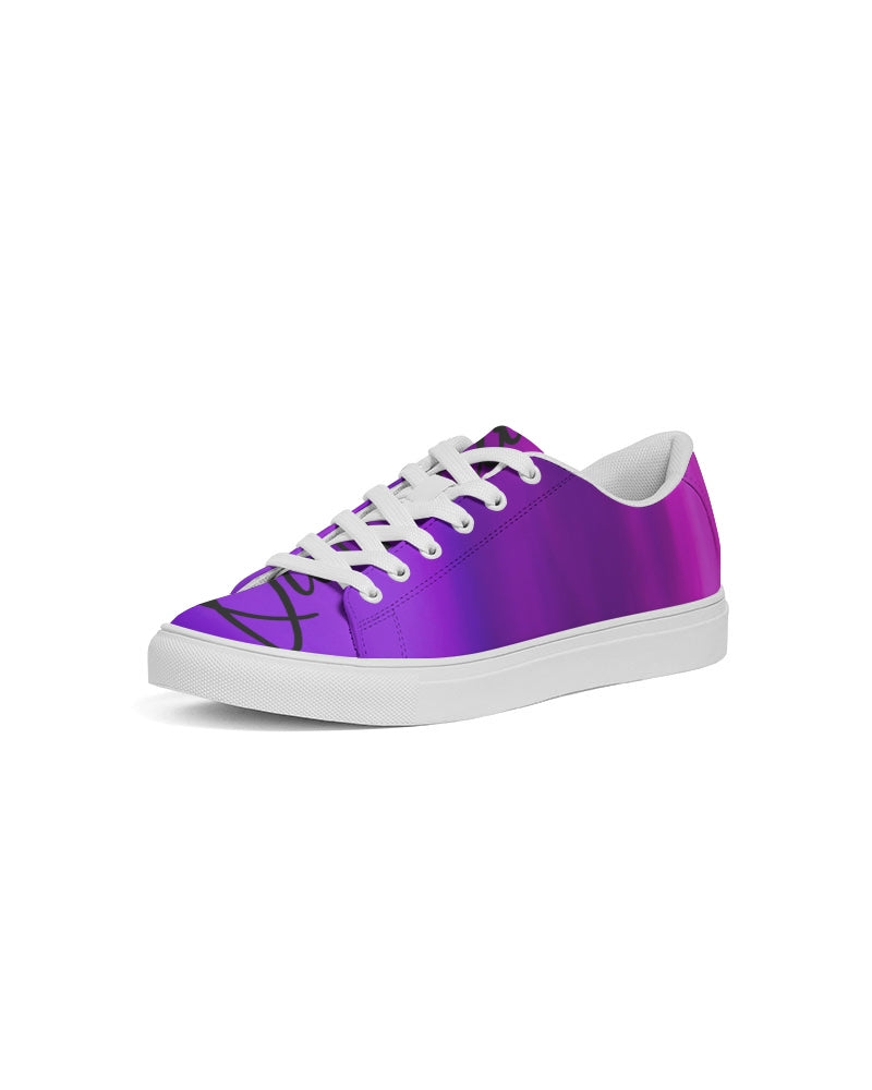 QuitoValantio!"Purple breeze's" Men's Faux-Leather Sneaker