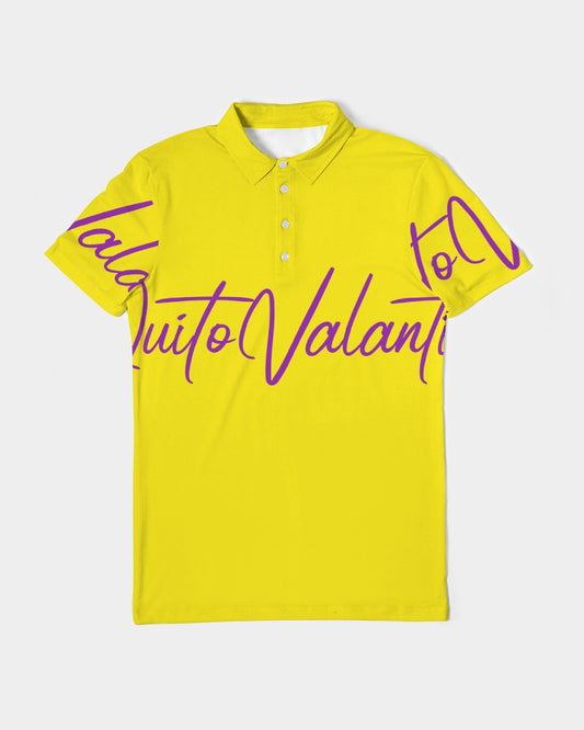 QuitoValantio!"A Taste of L.A." Men's Slim Fit Short Sleeve Polo