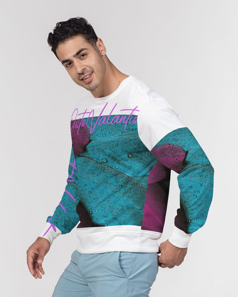 QuitoValantio!"Limited edition Plumleaf" Men's Classic French Terry Crewneck Pullover