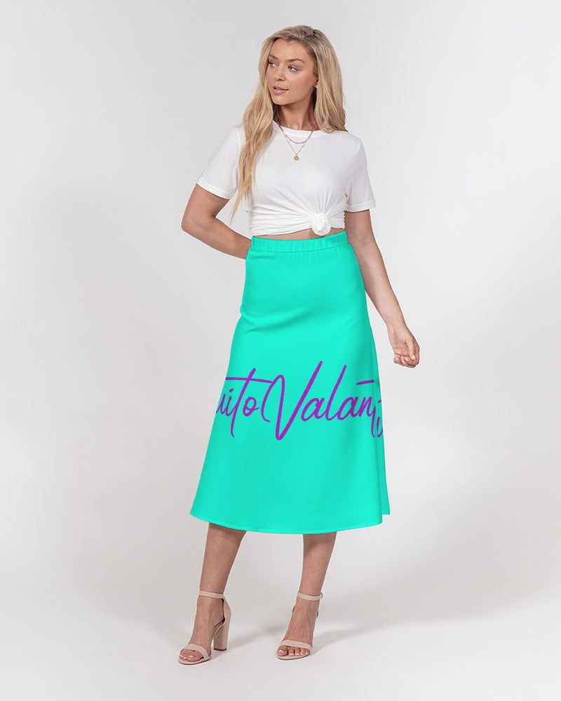 QuitoValantio!"Queen Vera"collection. Women's A-Line Midi Skirt