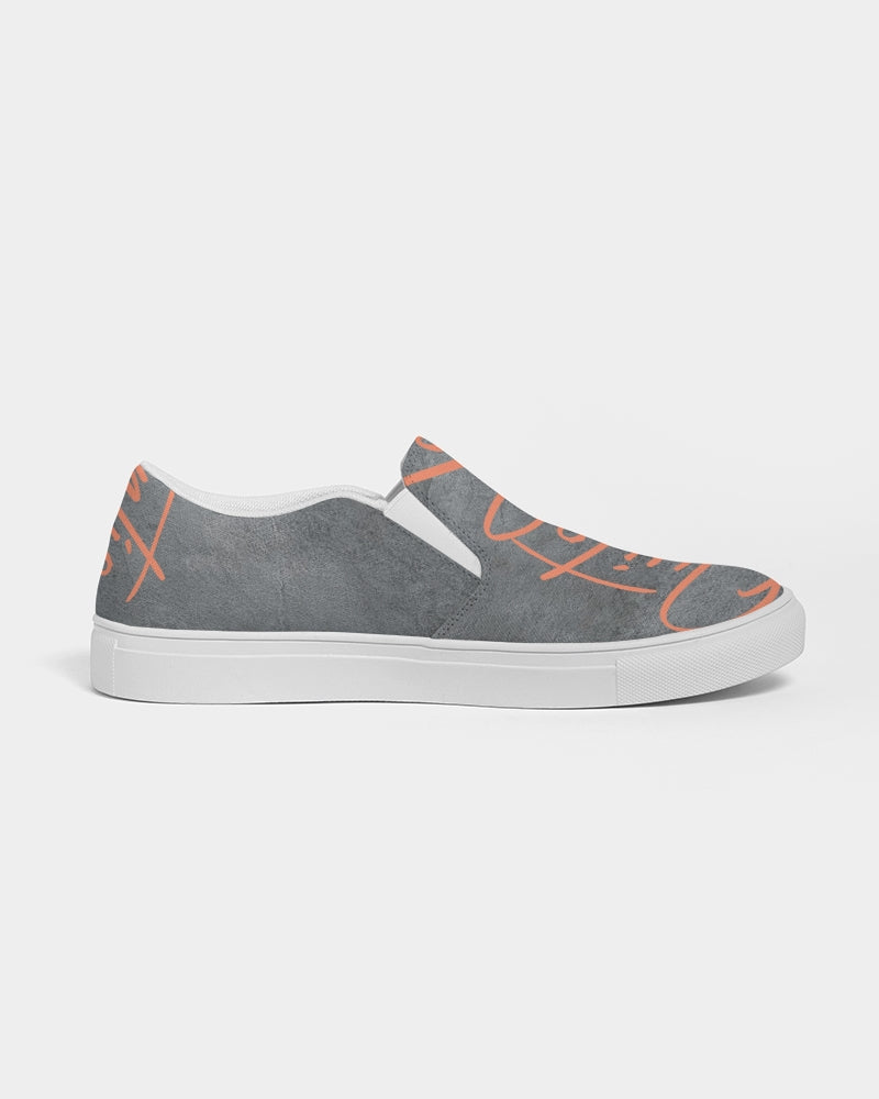 QuitoValantio!"Taste of Grey" Men's Slip-On Canvas Shoe