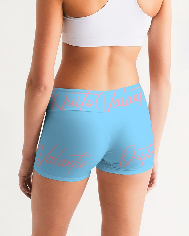 Quito Valantio!"soft tones "collection. Women's Mid-Rise Yoga Shorts