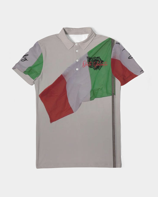 QuitoValantio!"Italy"collection. Men's Slim Fit Short Sleeve Polo