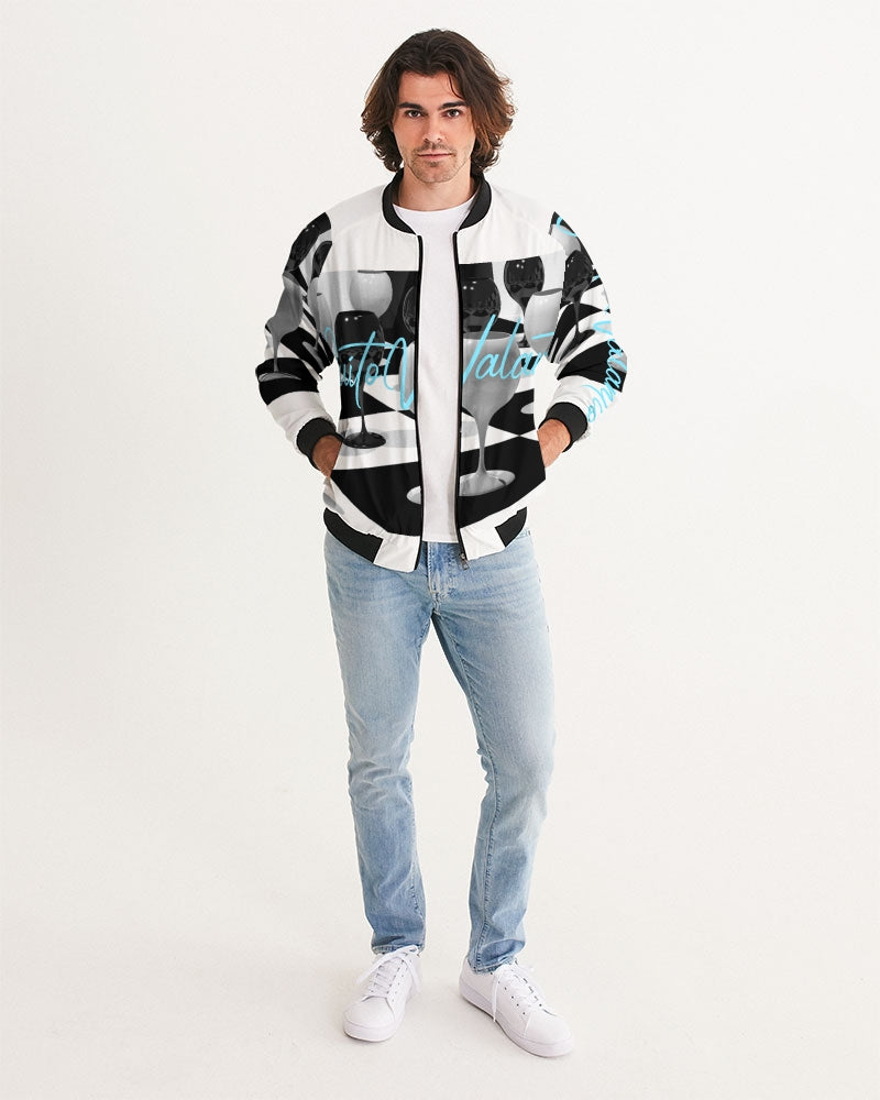 Quito Valantio!"chess moves" collections . Men's Bomber Jacket