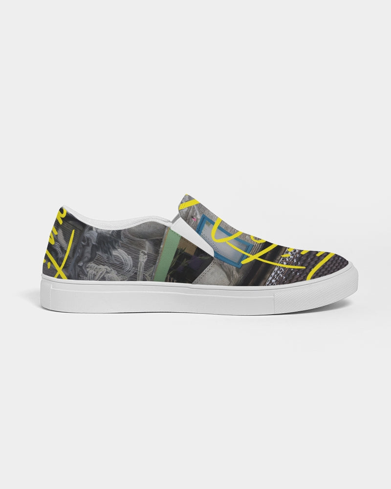 Quito Valantio"Art Collection" Men's Slip-On Canvas Shoe