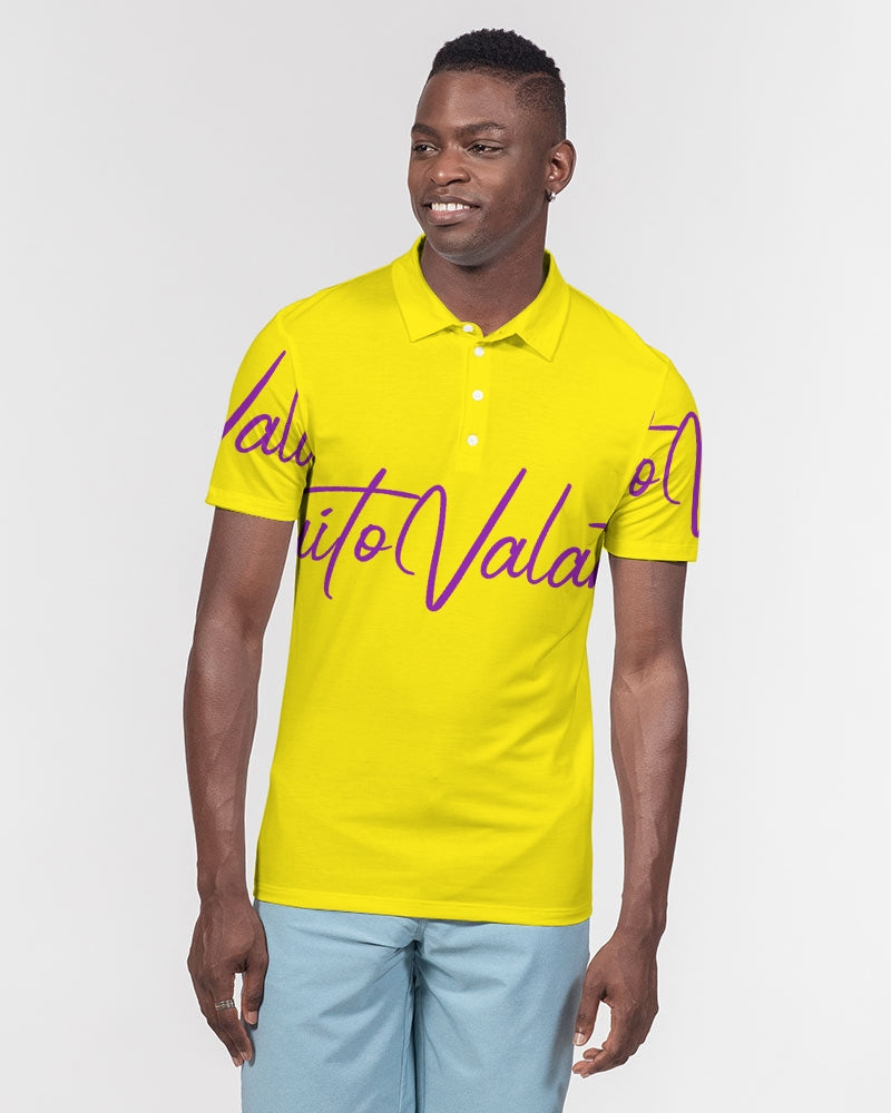 QuitoValantio!"A Taste of L.A." Men's Slim Fit Short Sleeve Polo