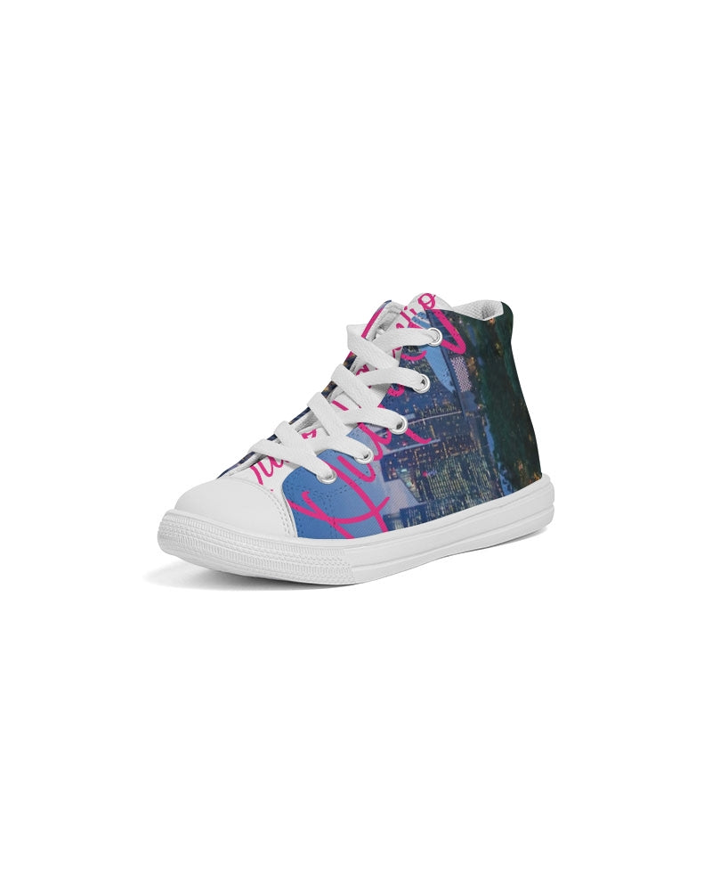 Quito Valantio "Taste of Singapore" Kids Hightop Canvas Shoe