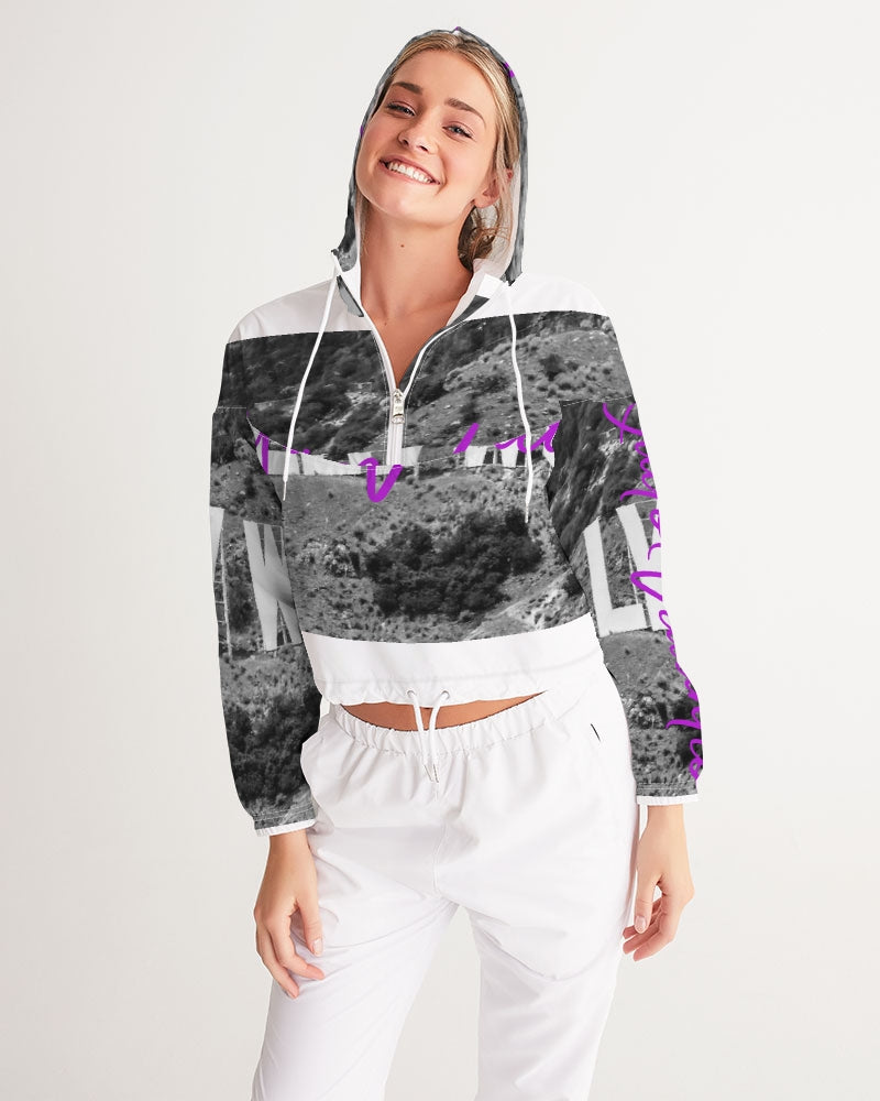 Quito Valantio "Taste of Hollywood"WCM edition. Women's Cropped Windbreaker