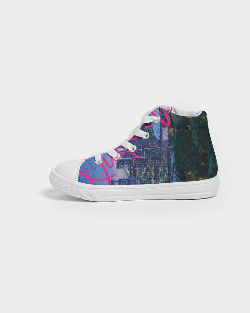 Quito Valantio "Taste of Singapore" Kids Hightop Canvas Shoe