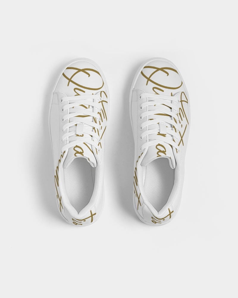 QuitoValantio!"Golden"edition. Men's Faux-Leather Sneaker