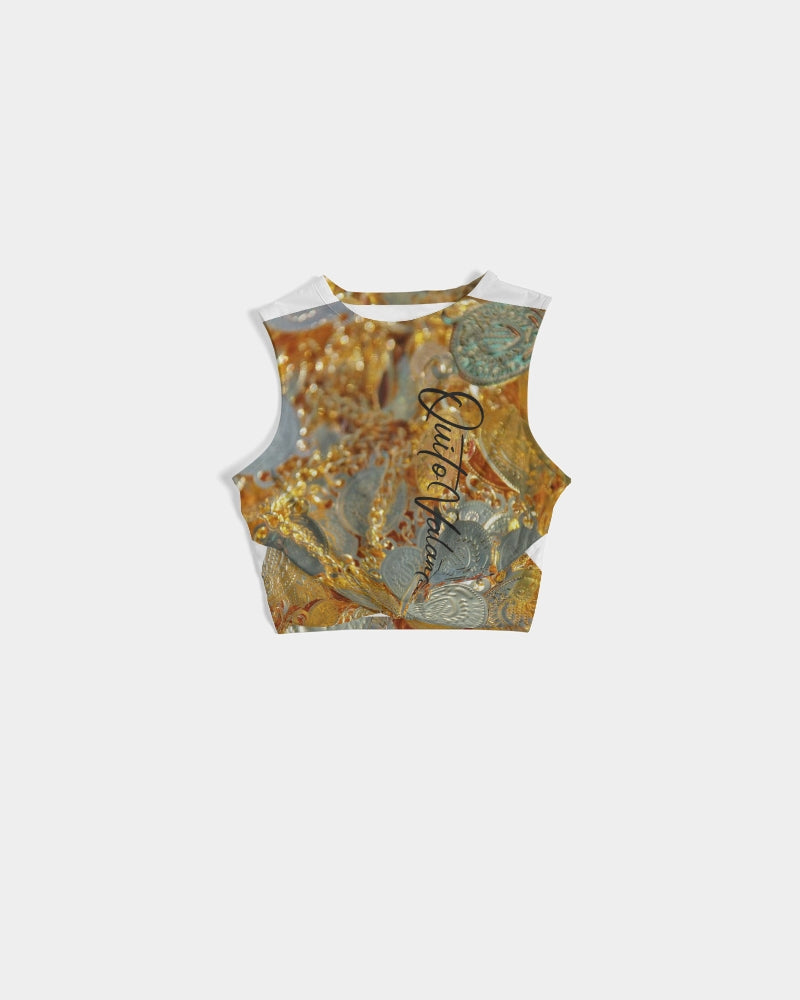 QuitoValantio!"coins"collection. Women's Twist-Front Tank