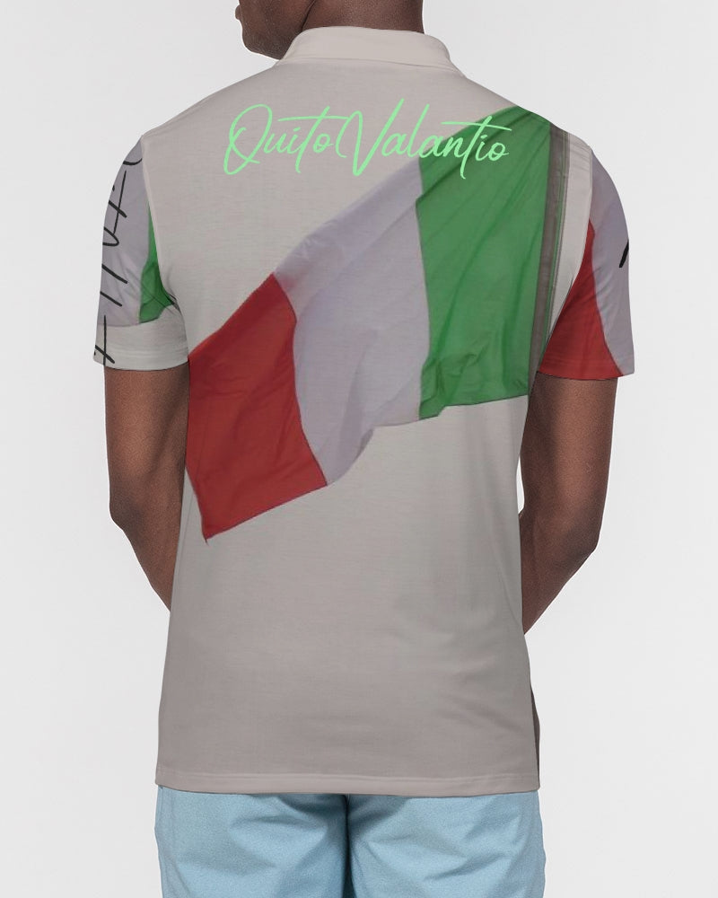 QuitoValantio!"Italy"collection. Men's Slim Fit Short Sleeve Polo