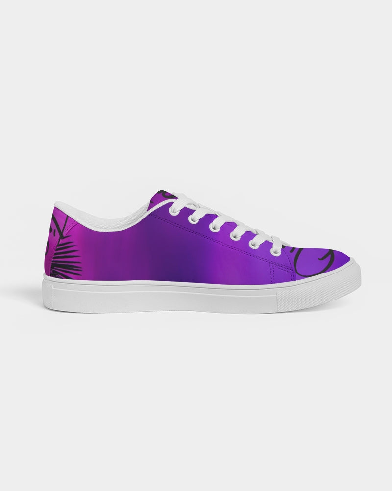 QuitoValantio!"Purple breeze's" Men's Faux-Leather Sneaker