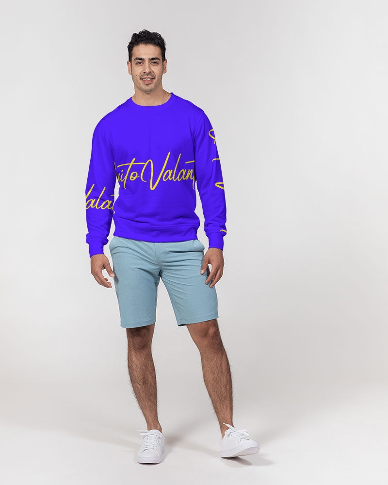 QuitoValantio!"Pacific coast"edition. Men's Classic French Terry Crewneck Pullover