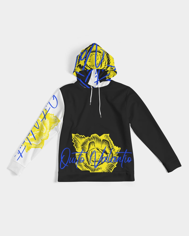 QuitoValantio!Blac rose blue n yellow Men's Hoodie