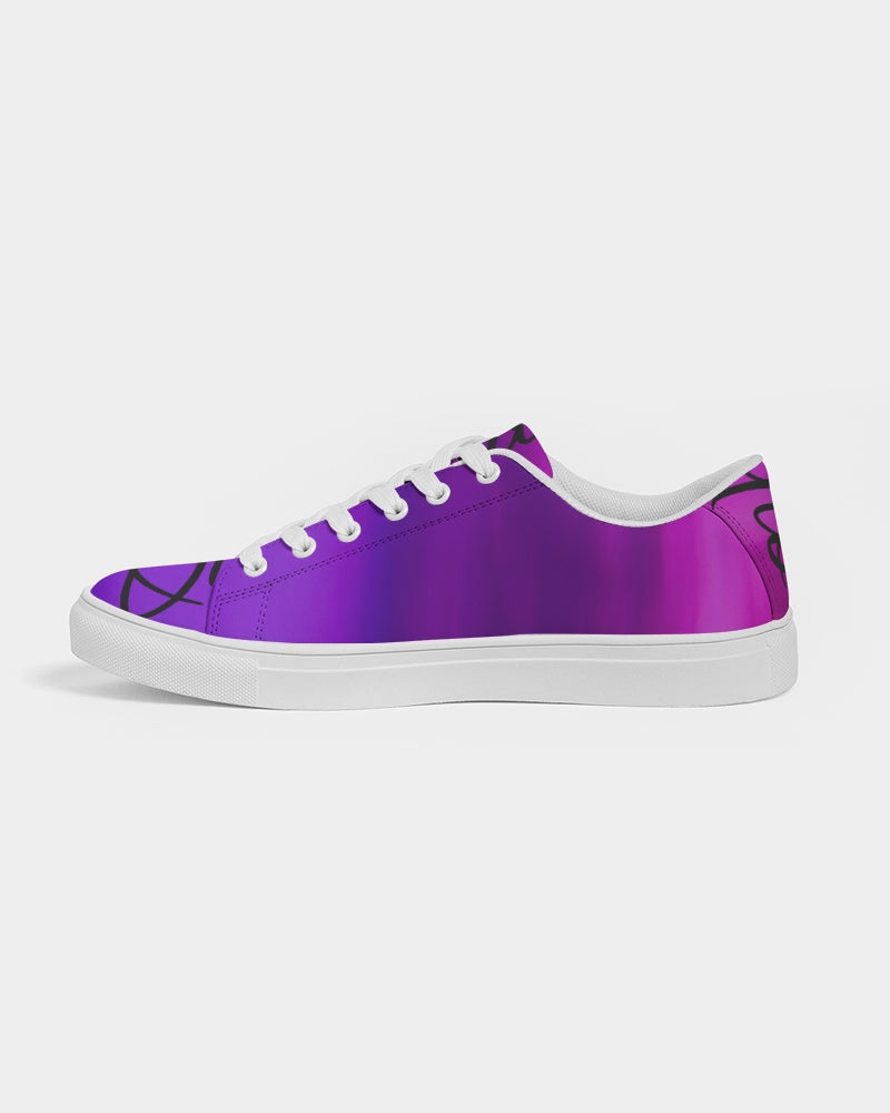 QuitoValantio!"Purple breeze's" Men's Faux-Leather Sneaker