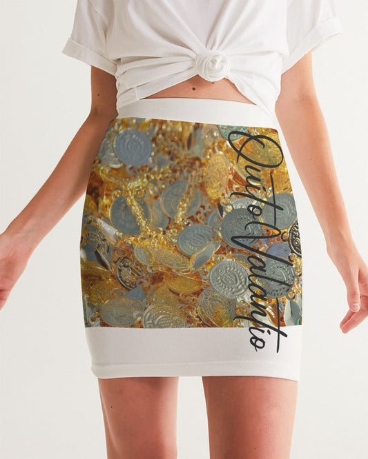 QuitoValantio!"coins"collection. Women's Mini Skirt