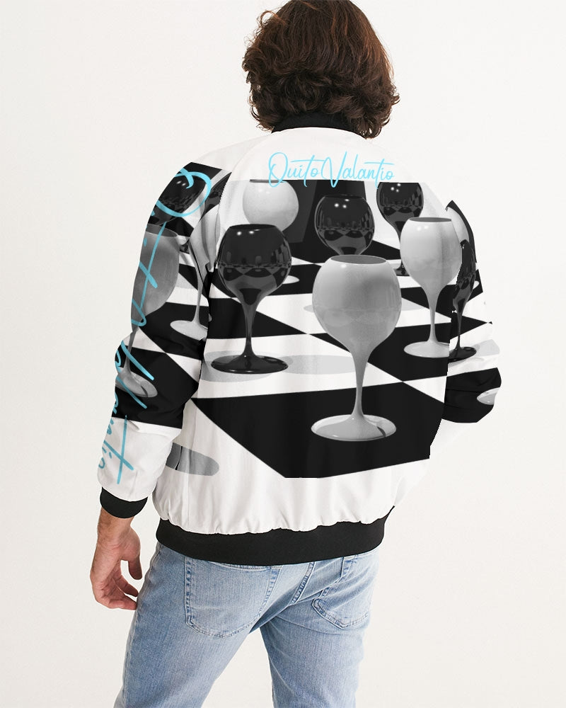 Quito Valantio!"chess moves" collections . Men's Bomber Jacket