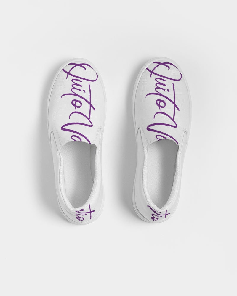 QuitoValantio!"Purple-oca"Collection's Women's Slip-On Canvas Shoe