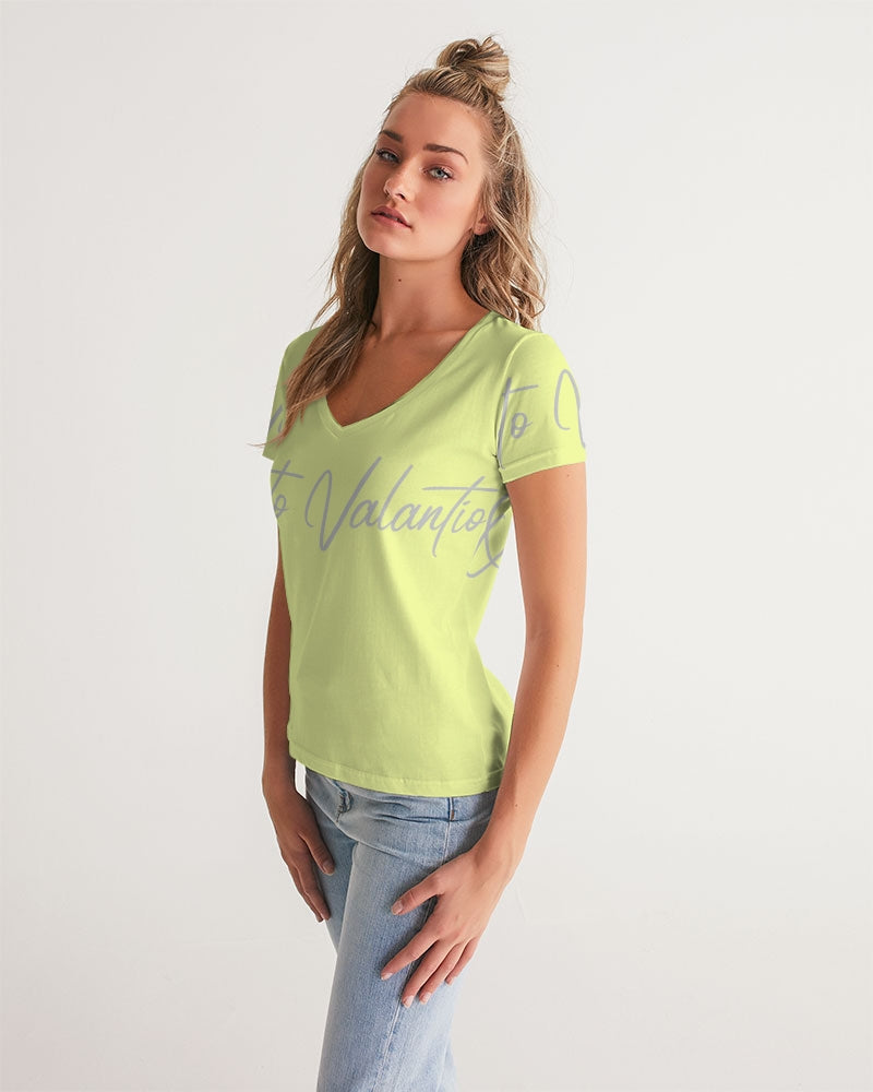 Quito Valantio "Soft tones"(2) edition Women's V-Neck Tee