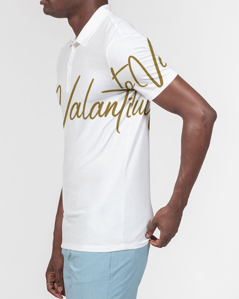 QuitoValantio!"Golden"edition. Men's Slim Fit Short Sleeve Polo