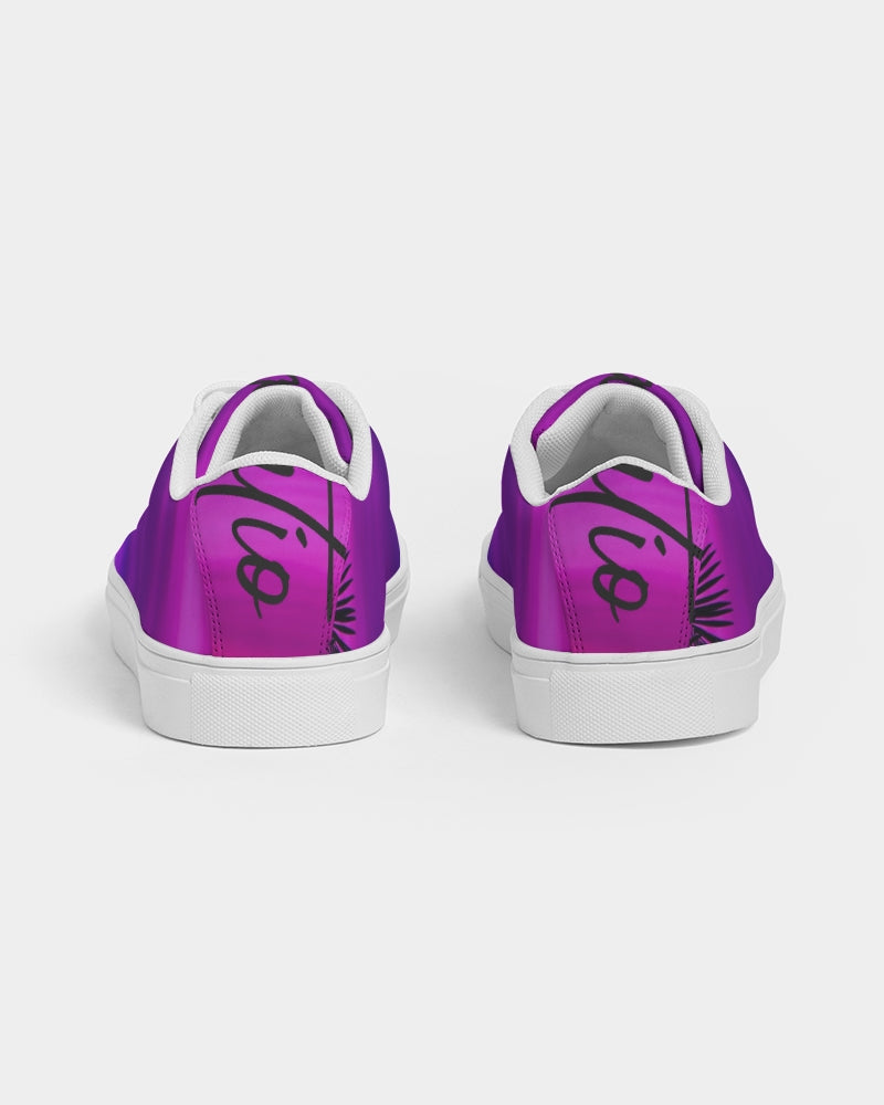 QuitoValantio!"Purple breeze's" Men's Faux-Leather Sneaker