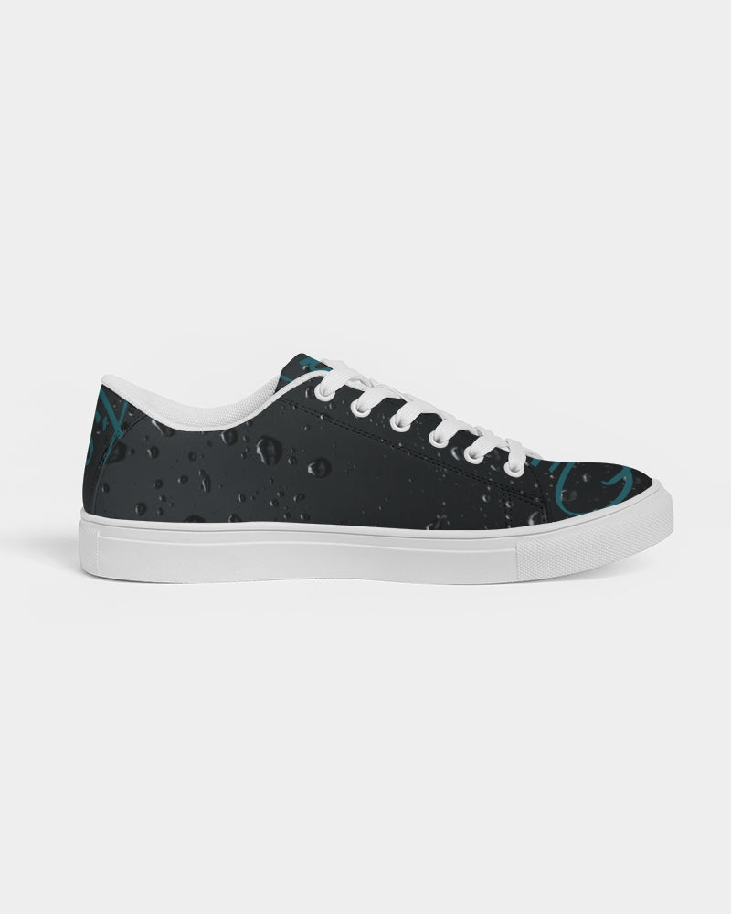 QuitoValantio! "Taste of pinc reign."edition. Men's Faux-Leather Sneaker