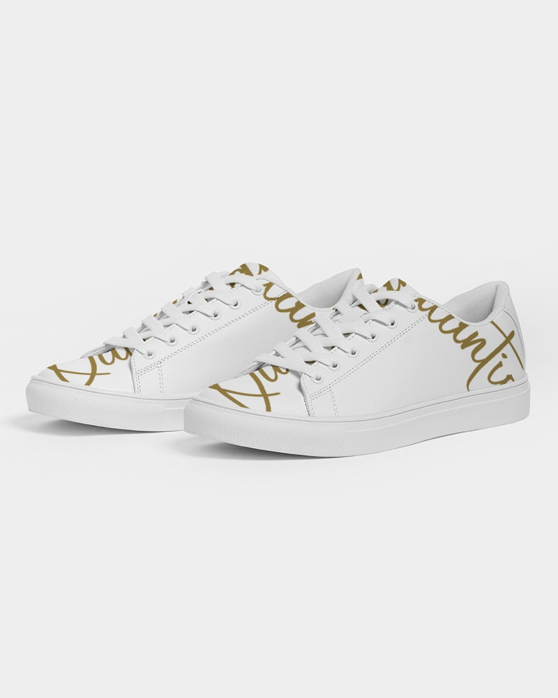 QuitoValantio!"Golden"edition. Men's Faux-Leather Sneaker