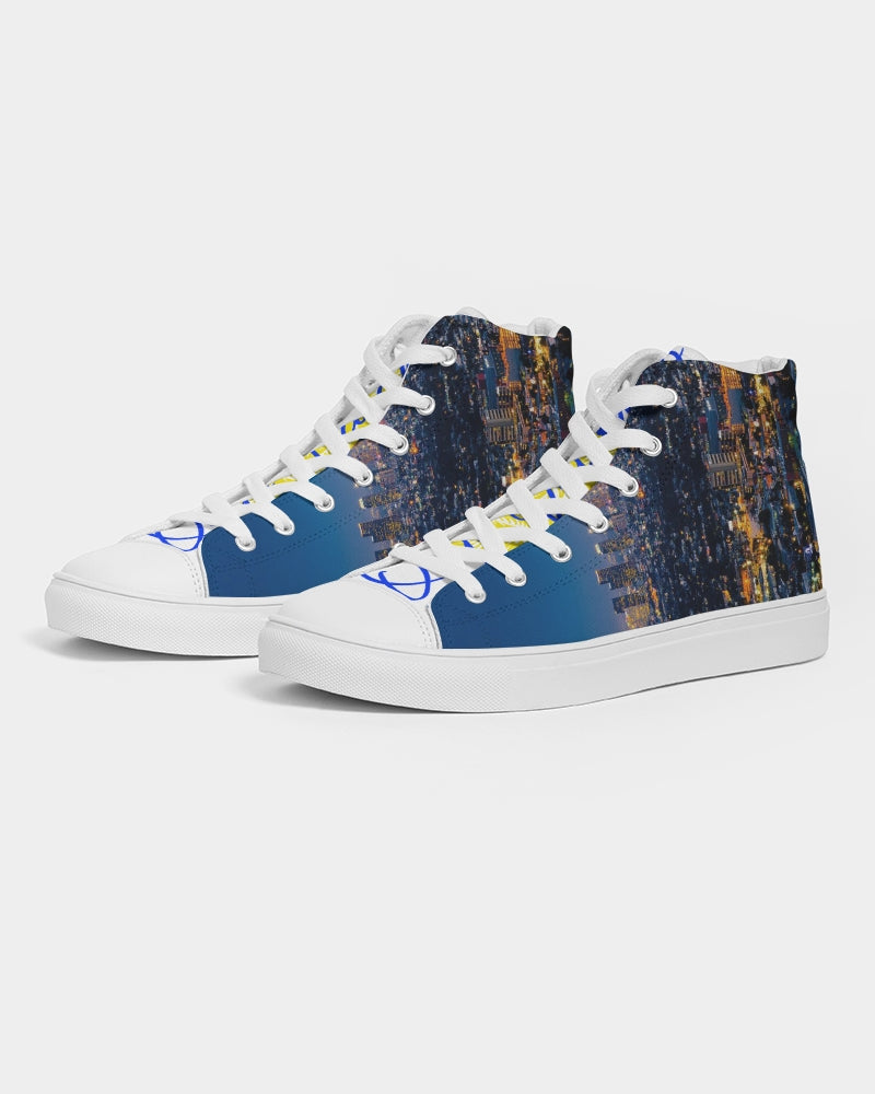 QuitoValantio!A taste of Los Angeles. Men's Hightop Canvas Shoe