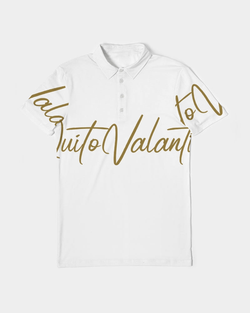 QuitoValantio!"Golden"edition. Men's Slim Fit Short Sleeve Polo