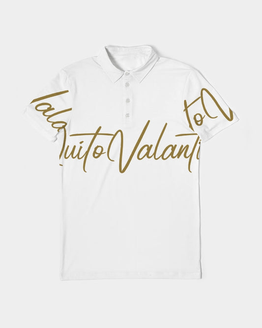 QuitoValantio!"Golden"edition. Men's Slim Fit Short Sleeve Polo