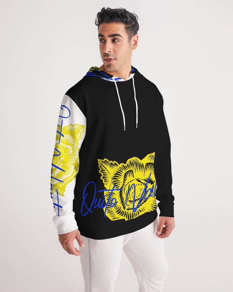 QuitoValantio!Blac rose blue n yellow Men's Hoodie