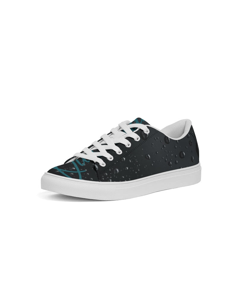 QuitoValantio! "Taste of pinc reign."edition. Men's Faux-Leather Sneaker