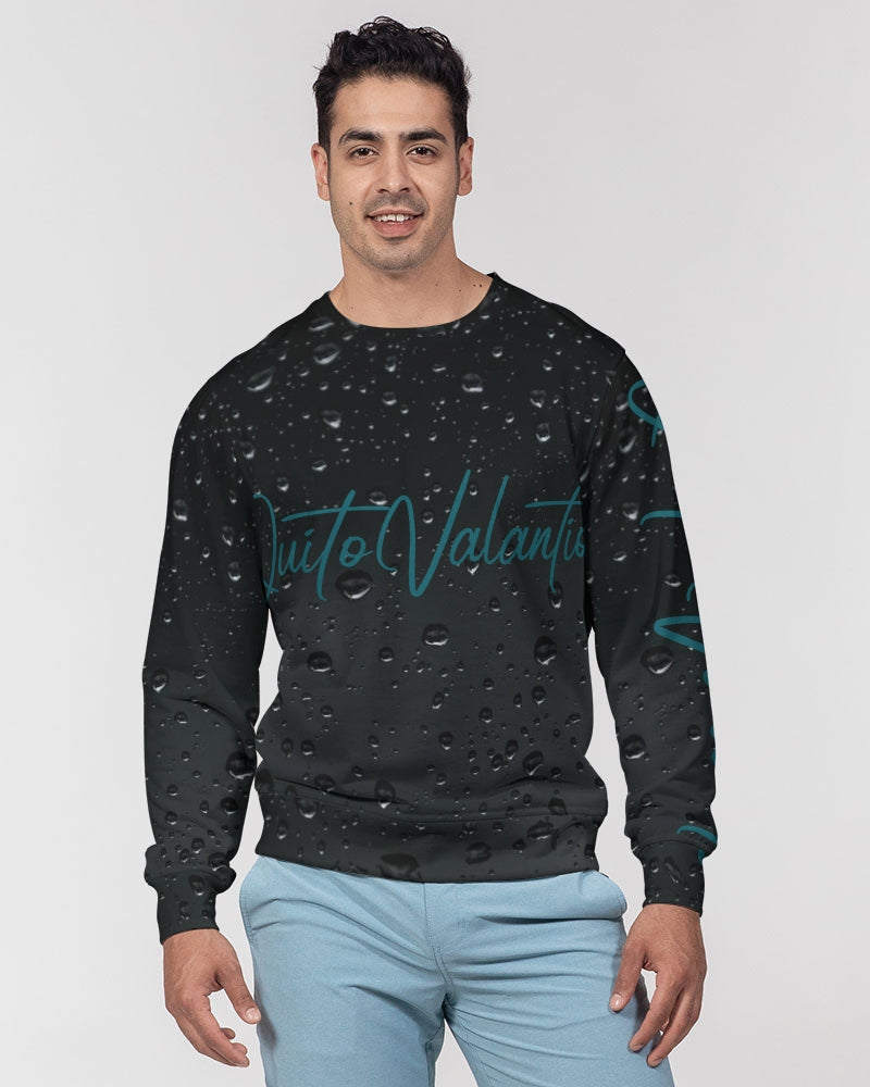 QuitoValantio! "Taste of pinc reign."edition. Men's Classic French Terry Crewneck Pullover