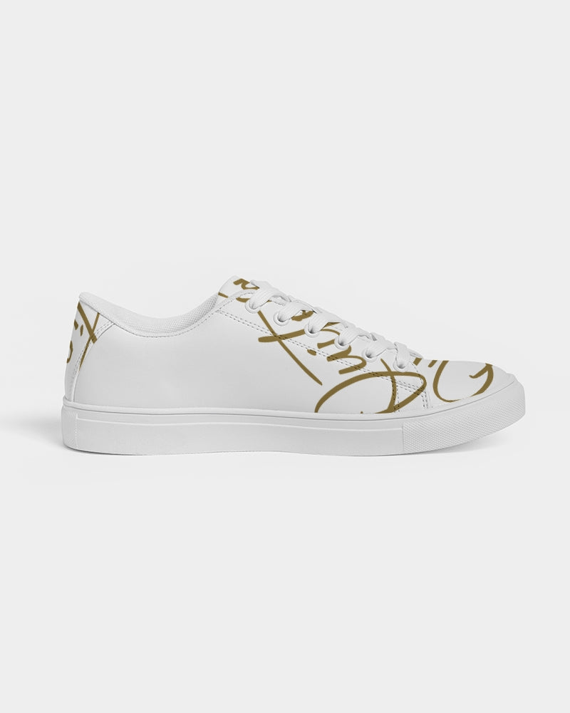 QuitoValantio!"Golden"edition. Men's Faux-Leather Sneaker